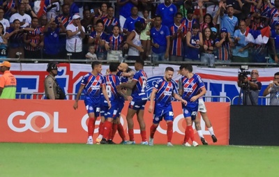 Bahia volta a jogar bem e bate o Atlético Mineiro por 3 a 0 na Fonte Nova