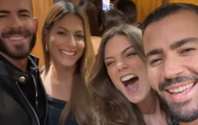 Jantar de celebridades: Mari Gonzalez e Pipo Marques se encontram com Rafa Marques e Pati Guerra