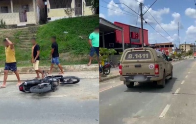 Jovem morre em acidente de moto envolvendo viatura