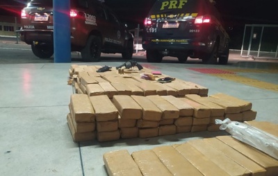 Ação conjunta apreende quase 100 kg de maconha na divisa da Bahia com Sergipe e Alagoas