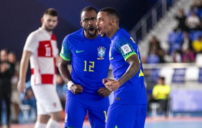 Brasil goleia a Croácia e avança para as oitavas do Mundial de Futsal