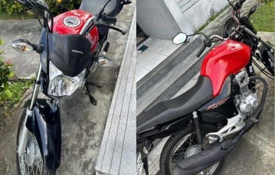 Moto roubada é recuperada pela PM em Madre de Deus