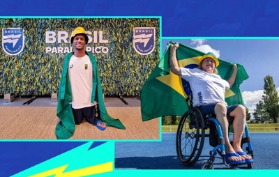 Beth Gomes e Gabriel Araújo serão os porta-bandeiras do Brasil na cerimônia de abertura das Paralimpíadas