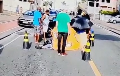 Acidente deixa motociclista ferido em Ondina nesta terça-feira (17)