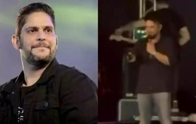 VÍDEO: Jorge, da dupla com Mateus, interrompe show e bronca em fã que arremessou celular no palco