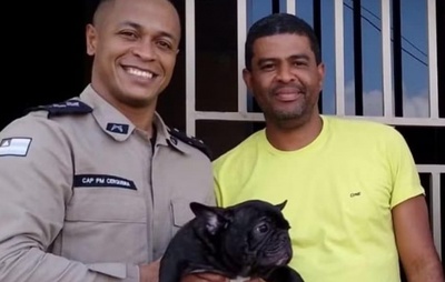 Policiais resgatam cachorro que foi furtado e trocado por pedras de crack em Itabuna