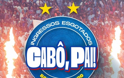 Ingressos esgotados para o jogo entre Bahia e Flamengo