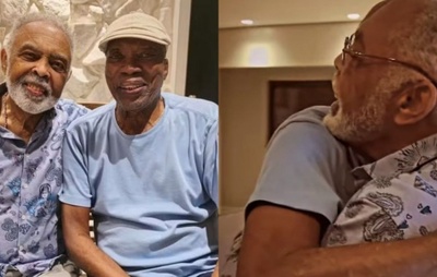 Milton Nascimento emociona em reencontro com Gilberto Gil: "A melhor parte da aposentadoria"