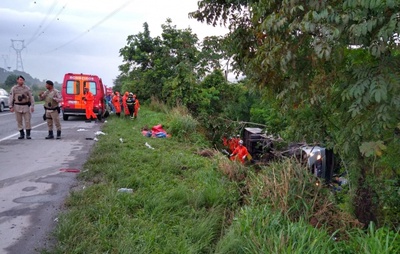 Motorista e mais 2 seguem internados após acidente com veículo na BR-324; corpos foram liberados para Canarana