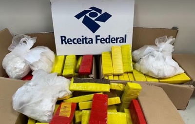 Fiscais da Receita Federal apreendem 100 kg de drogas enviadas para cidade baiana