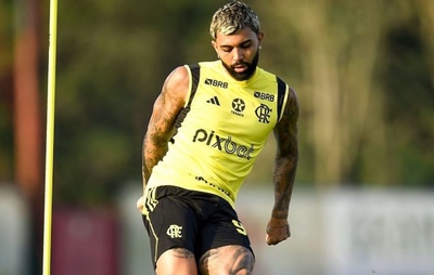 Gabigol sente dores na coxa e pode ser novo problema para Tite no Flamengo