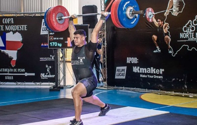 Atleta baiano conquista o tricampeonato no Norte Nordeste de Levantamento de Peso