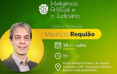 Ajufba abre inscrições para a 4ª edição da Sexta Jurídica com o tema “Inteligência Artificial e o Judiciário”